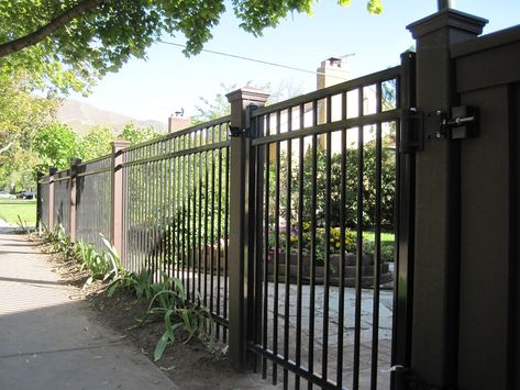 Trex Fence, Garden Entrances, Trex Fencing, Aluminium Fence, Pool Fencing, Landscape Timbers, Black Fence, Dream Patio, Puppy Proofing