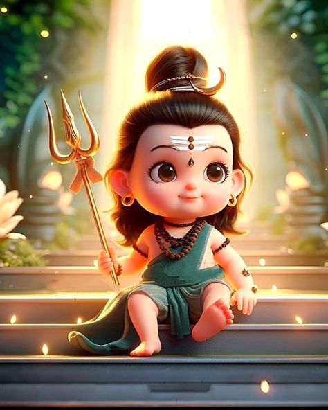 Shivji Animated Images, Lord Shiva Cute Pics, Shiv Cute Pics, Mahadev Cartoon Images, Ramlala Photo Ayodhya, Baby Shiva Images, Cute Shiva, Little Shiva, Baby Shiva