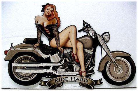 Steve Mcdonald, Beachy Girl, Rockabilly Art, Surf Music, Motorcycle Tattoos, Bike Tattoos, Pin Up Girl Vintage, Biker Art, Retro Motorcycle