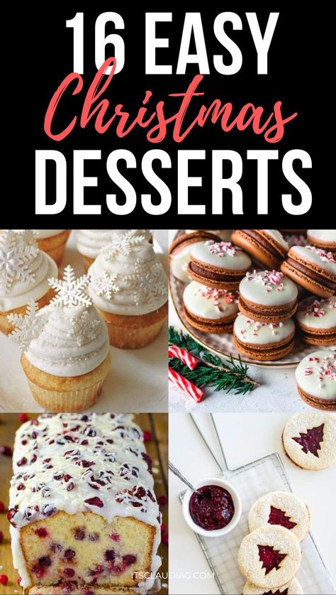 I’m in love with these christmas desserts. If you need some inspiration on treats for your christmas meals this year, here you’ll find easy christmas dessert recipes and easy christmas desserts you can make. Best Christmas Baked Goods, Rustic Christmas Desserts, Christmas Desserts Easy Party, Decorative Christmas Desserts, Sweets For Christmas Desserts, Christmas Desserts To Sell, Gourmet Christmas Desserts, Best Christmas Dessert Recipes, Christmas Recipe Dessert