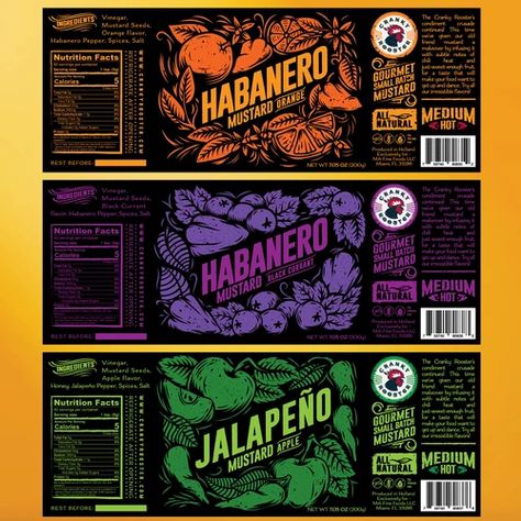 Hot Sauce Packaging, Beer Packaging Design, Product Label Design, Beer Label Design, Packaging Label Design, Label Art, Beer Design, Beer Packaging, Graphic Design Packaging