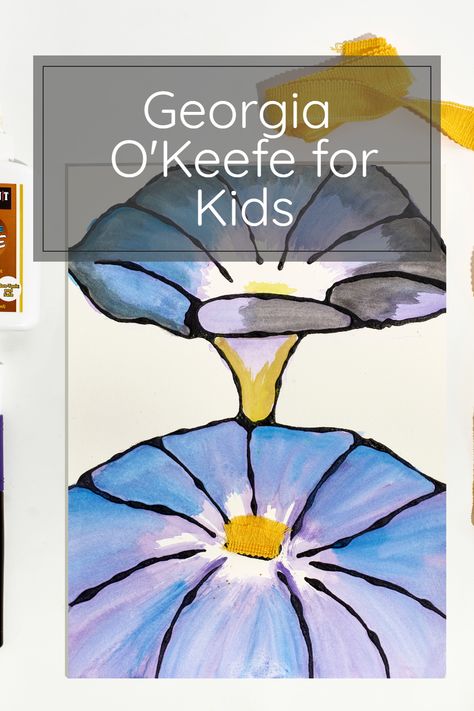 Georgia O Keeffe Flowers, Georgia Okeefe Art For Kids, Georgia O'keefe Art, Georgia O Keeffe Paintings, O Keeffe Paintings, New Mexico Landscape, Mexico Landscape, American Painters, Black Glue