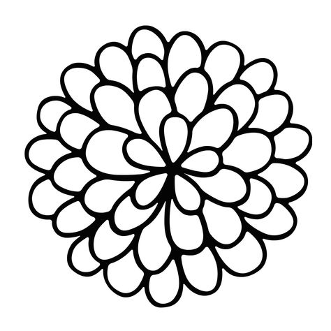 Marigold Coloring Pages - Best Coloring Pages For Kids Pretty Flower Drawing, Flower Drawing For Kids, Cute Flower Drawing, Simple Flower Drawing, Doodle Art For Beginners, Easy Flower Drawings, Pencil Drawings Of Flowers, Easy Drawings For Beginners, Flowers Easy