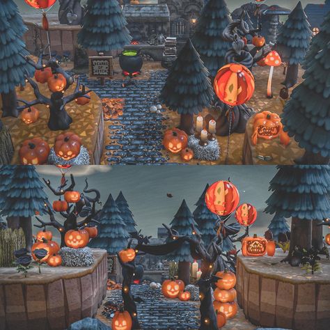 All Posts • Instagram Acnh Spooky House Exterior, Animal Crossing Halloween Island, Spooky Animal Crossing Island, Acnh Horror, Acnh Witchy, Fall Acnh, Halloween Acnh, Acnh Spooky, Acnh Halloween