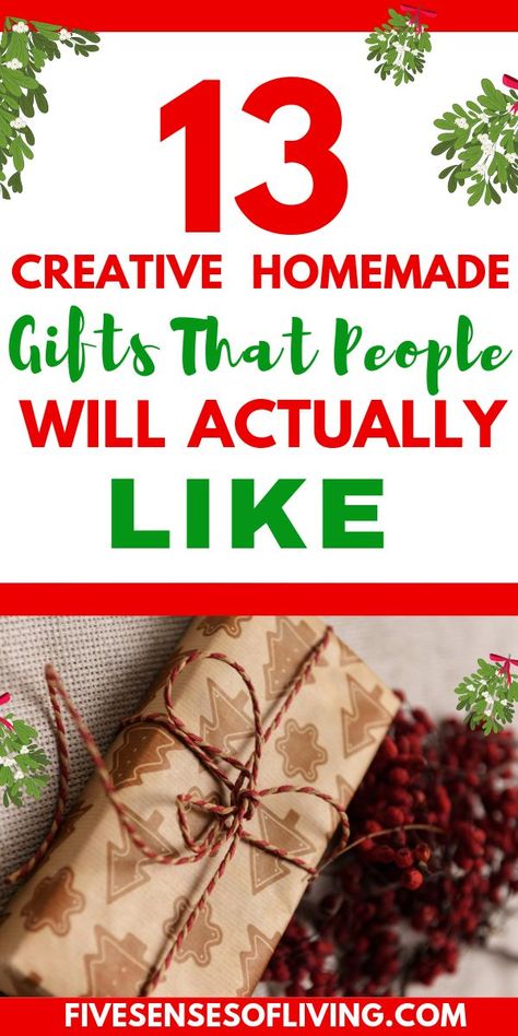 Creative Homemade Gifts That People will actually like Homemade Xmas Gifts, Creative Homemade Gifts, Homemade Gifts For Friends, Homemade Gift Baskets, Easy Homemade Gifts, Easy Diy Christmas Gifts, Christmas Gifts To Make, Dyi Gifts, Diy Xmas Gifts