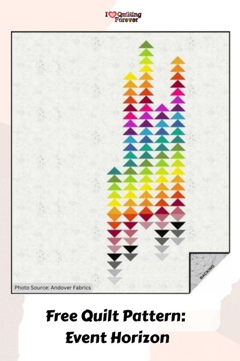 Free Quilt Pattern: Event Horizon Flying Geese Quilt Pattern, Geese Quilt Pattern, Vintage Samplers, Flying Geese Quilt, Bee In My Bonnet, Event Horizon, Andover Fabrics, Fat Quarter Shop, Flying Geese