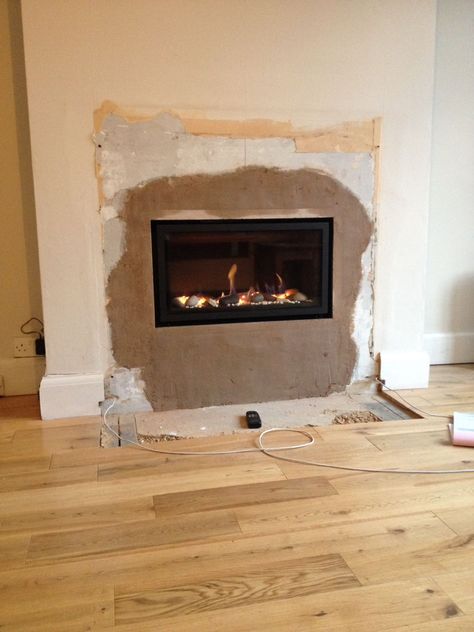 Hole In The Wall Fireplace, Wall Gas Fires, Wall Fireplace, Decor Fireplace, Hole In The Wall, Living Room Decor Fireplace, Gas Fire, Gas Fires, Fireplace Wall