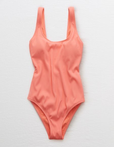 Aerie Ribbed Scoop One Piece Swimsuit Coral Swimsuit, Cheeky One Piece Swimsuit, Free Jeans, One Piece Swimsuits, Mens Outfitters, Spring Summer Outfits, Beautiful Fashion, Couture Fashion, Jeans Shorts