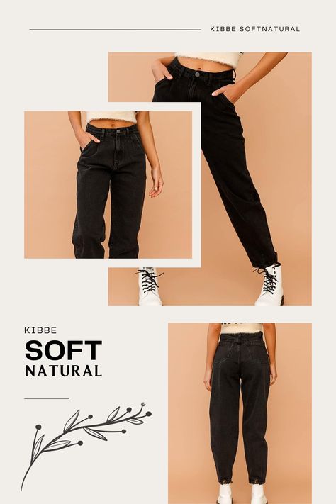 Sn Kibbe, Natural Outfit, Kibbe Style, Body Essence, Natural Kibbe, High Waisted Baggy Jeans, Outfits Primavera, Cropped Denim Pants, Gamine Style