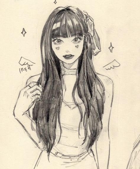 Tucking Hair Behind Ear Pose Drawing, Tucking Hair Behind Ear, Drawing Tut, Hair Tuck, Journal Books, Drawing Stuff, Body Poses, Manga Characters, Awesome Art