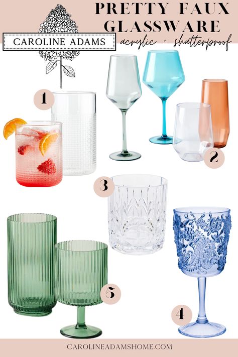 Gorgeous acrylic glassware, shatterproof glasses, glassware for the pool, glassware for summer Spritz Glassware, Summer Dinner Parties, Nothings Better Than, Acrylic Glassware, Outdoor Glassware, Dinner Party Summer, Staying Hydrated, Pool Bar, Summer Dinner