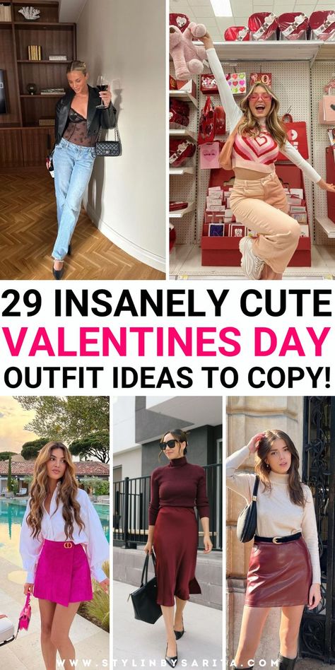 valentines day outfits Simple Valentines Outfits, Valentines Dinner Outfit, Valentines Day Outfit Ideas, Outfit Ideas Midsize, Valentines Day Outfits, Cute Valentines Day Outfits, Day Outfit Ideas, Cute Valentines Day, Valentine Dinner