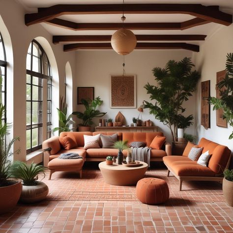 Cozy living room vibes 🛋️🌿: terracotta floors, white walls, wooden accents, big windows ☀️, leafy plants 🌱, comfy sofas & chairs in warm colors, cute pillows, rugs, and pottery decor 🏺📚. Perfect space to chill and feel at home ❤️ #Homestyle #LivingRoomInspo #EarthyDecor
#odastudioAI #odaAIstudio #odastudio
#homedecor
#interiordesign
#livingroomdecor
#livingroomideas
#homedecoration
#modernlivingroom
#cozylivingroom
#homeinspiration
#livingroomstyle
#livingroomdesign Living Room Terracotta Floor, Comfy Sofa Chair, Living Room Vibes, Turkish Living Room, Olive Sofa, Terracotta Floors, Pottery Decor, Earthy Living Room, Earthy Decor