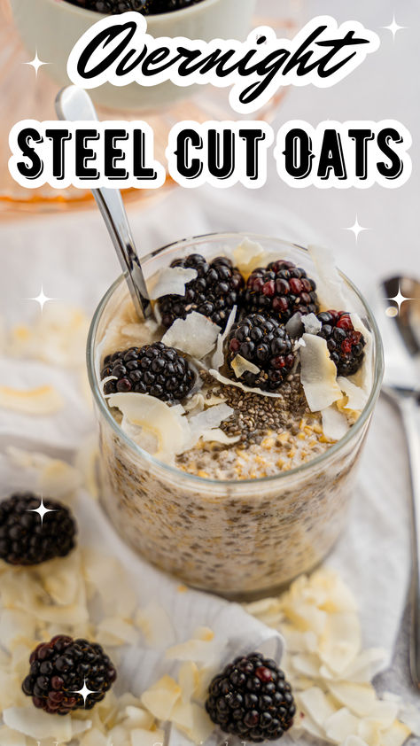 In the realm of nutritious and convenient breakfast options, overnight steel-cut oats stand out as a wholesome and satisfying choice. With their hearty texture and nutty flavor, steel-cut oats provide a delicious base for a variety of toppings and flavor combinations. Overnight Steel Cut Oats In A Jar, Overnight Oats With Steel Cut Oats, Overnight Oats Steel Cut, Steel Cut Overnight Oats, Overnight Steel Cut Oats, Steel Cut Oats Overnight, Steel Cut Oats Recipe, Flavor Combinations, Steel Cut Oats