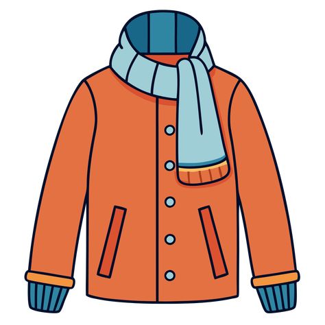 Winter Jacket Clipart Winter Clipart, Cozy Accessories, Clipart Free, Pumpkin Jack, Winter Animals, Cute Jackets, Winter Activities, Christmas Hat, Winter House