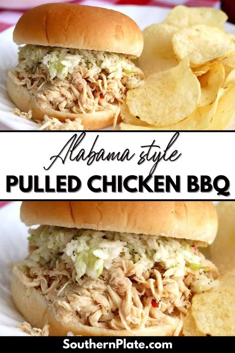 Pulled Chicken Sliders Crockpot, Slow Cooker Pulled Chicken Sandwiches, Recipes For Pulled Chicken, Alabama Bbq Chicken, Slow Cooker Pulled Chicken Recipes, Turkey Bbq Pulled, Pulled Chicken Sandwiches Stove Top, Best Pulled Chicken Crock Pot Recipes, Mission Bbq Pulled Chicken Recipe