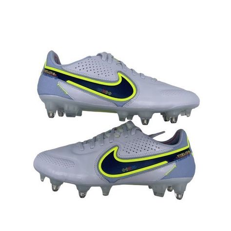 Nike Tiempo Legend 9 Elite Sg Pro Anti-Clog Recharge Cleats New Nb Mens 7 Color: Football Grey/Light Marine/Rush Orange/Blackened Blue Style: Db0822-055 Item: New Without Tags, No Original Box, No Bag, Ships In Plain White Shoe Box Size: Men's 7 Retails: $230 Nike: Strike With Precision And Poise While Wearing The Lightweight Nike Tiempo Legend Ix Elite Sgpro Anticlog Football Boots. These Superiorly Built Boots Are Designed For Quick, Accurate Play Featuring A Streamlined Upper And Reengineered Soleplate Combination That Is One Of The Lightest To Be Released Yet. An Adaptive Mesh Tongue Adds Significant Comfort Along With Stitchless Texturing And Foam Pods Added Under Its Premium Kleather Plain White Shoes, Nike Tiempo Legend 9 Elite, Tiempo Legend 9 Elite, Rugby Boots, Black And White Football, Nike Air Monarch, Nike Air Max 2090, Nike Cleats, White Basketball Shoes