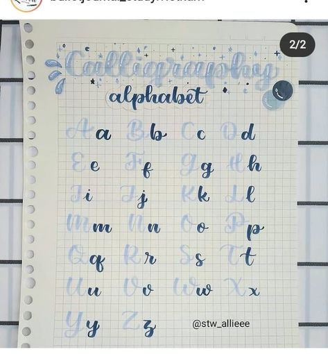 Font Ideas Alphabet Aesthetic, Bullet Journal Lettering Alphabet, Font Chữ Calligraphy, Aesthetic Letters Alphabet, Fonts Alphabet Aesthetic, Alphabet Aesthetic, Writing Methods, Abc Learning, Fun Exercises