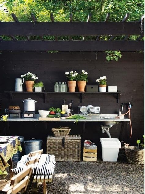 Ikea Outdoor kitchen Ikea Garden, Ikea 2015, Ikea Outdoor, Outdoor Kitchen Countertops, Summer Patio, Stucco Walls, Outdoor Kitchen Design, Outdoor Grill, Patio Set