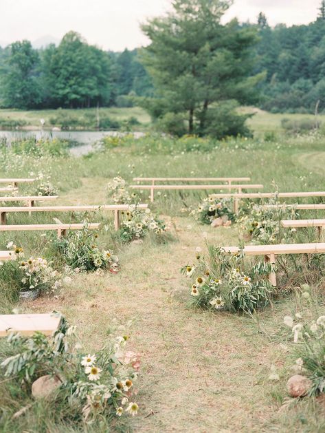 Meadow Wedding, Prairie Wedding, Mountain Meadow, Field Wedding, Aisle Flowers, Paper Press, Ceremony Design, Wedding Sparrow, Ceremony Inspiration