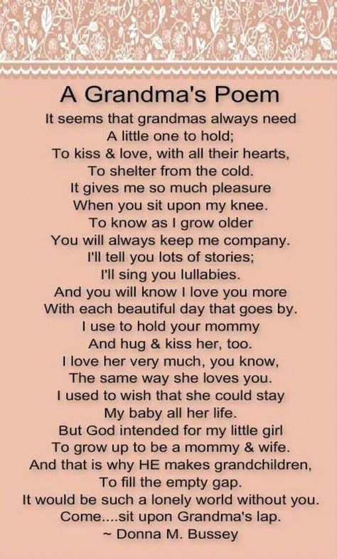 Grandchild ren Grandma Quotes From Grandkids, Quotes Grandma, Grandma Poem, Grandson Quotes, Grandkids Quotes, Granddaughter Quotes, Quotes About Grandchildren, Grandmother Quotes, Grandparents Quotes