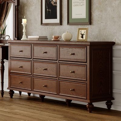 The entrance cabinet is made of ash wood, durable and not easy to crack Dream cabinet Color: Dark Coffee | Dream cabinet Simple Retro Ash Wood Entrance Cabinet Sideboard brownWood in Dark Coffee | 34.6" H X 70.8" W X 17.7" D | Wayfair Couples Bed, Dc Bedroom, Office Cabinet Decor, Dream Cabinet, Wood Entrance, Entrance Cabinet, Couple Bed, Home Office Cabinets, Behind Couch