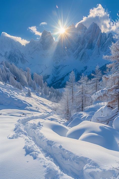 Four Seasons Photography, Winter Landscape Mountains, Winter Scenery Photography, Landscape Snow Photography, Winter Aesthetic Nature, Snow Mountain Photography, Winter Aesthetic Vibes, Snowscape Photography, Snowy Landscape Photography