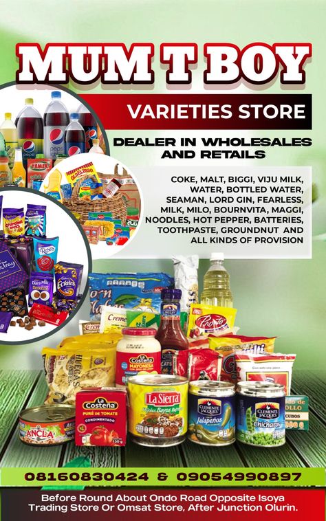 Provision Store Design, Provisions Store Design, Provision Store Banner Design, Provision Store Flyer Design, Grocery Store Poster Design, Provision Store, Grocery Store Graphic Design, Grocery Store Advertising, Provisions Store