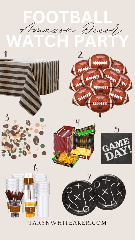 DIY Football Party Tray - Taryn Whiteaker Designs Diy Football Party, Football Tray, Football Watch Party, Football Template, Football Diy, Party Tray, Basketball Birthday Parties, Team Party, Basketball Birthday