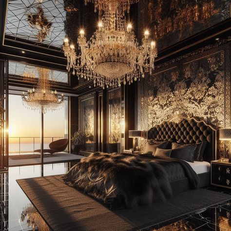 Fancy Hotel Room Aesthetic, Modern Mansion Interior Bedroom, Castle Bedroom Luxury, Luxury Bedroom Design Classy, Kim Taehyung Ff, Beautiful Bed Designs, Mansion Bedroom, Castle House Design, Big Mansions