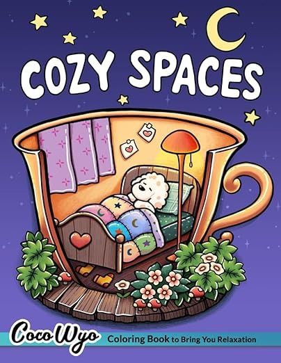 Amazon.com: Cozy Spaces: Coloring Book for Adults and Teens Featuring Relaxing Familiar Corners with Cute Animal Characters for Stress Relief: 9798884331433: Wyo, Coco: Books Coco Wyo, Bedroom Scene, Cozy Spaces, Coloring Book For Adults, Super Cute Animals, Halloween Birthday, Cozy Space, Colouring Books, Book Crafts