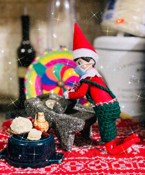 Mexican Elf Mexican Elf On The Shelf, How To Make Tortillas, Winter Holidays, Elf On The Shelf, Santa Claus, Elf, Holiday Season, Shelves, Holiday Decor