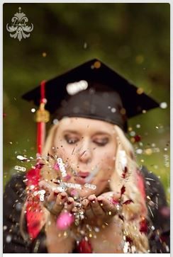 blowing confetti High School Graduation Pictures, Grad Picture Ideas, Senior Year Pictures, Graduation Pic Ideas, Cap And Gown Pictures, College Senior Pictures, Grad Photography, Graduation Cap And Gown, College Graduation Photos