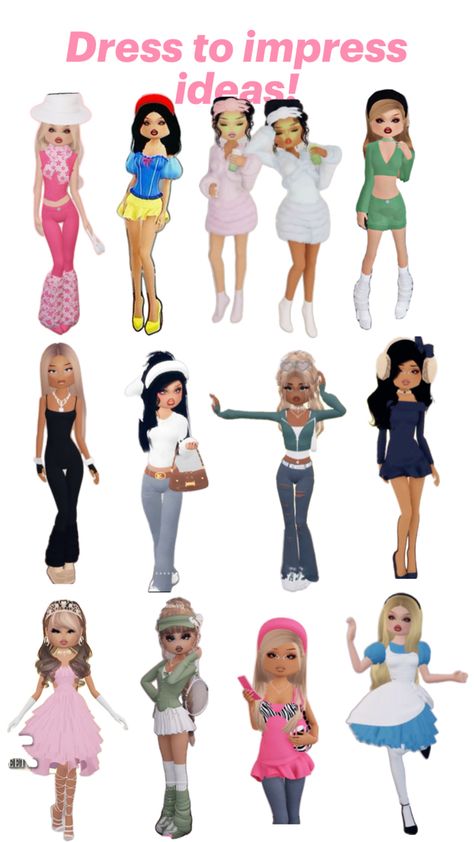 Dress to impress Blonde Hair Cartoon, Fancy Dress Code, Vip Dress, Hairstyle Examples, Happy Dresses, Fashion Illustration Dresses, Girly Dresses, Preppy Outfit, Crop Top Outfits