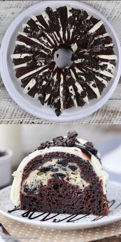 Cheesecake Bundt Cake, Chocolate Oreo Cake, Dessert Oreo, Oreo Chocolate, Torte Cupcake, Oreo Recipes, Cheesecake Cake, Easy Cheesecake Recipes, Cheesecake Filling