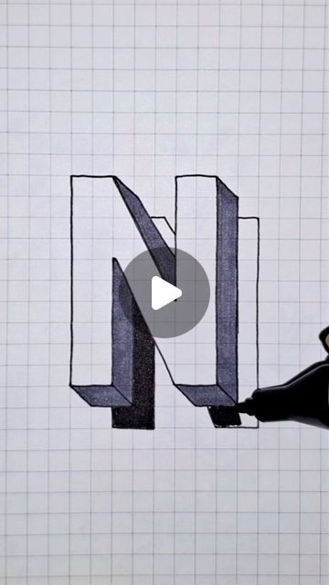 Name Drawings Letters, 3d Words 3d Letters, 3d Letters Drawing, Letter Drawing Ideas, Funky Letters, Alphabet Video, How To Drow, Perspective Drawings, Landscape Pencil Drawings