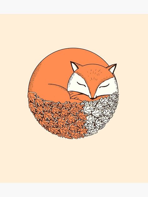 "Fox" Greeting Card by coffeeman | Redbubble Fox Autumn, Workplace Motivation, Fox Artwork, Fox Kids, Fox Shirt, Art Elements, Fox Illustration, Orange Fox, Fox Design