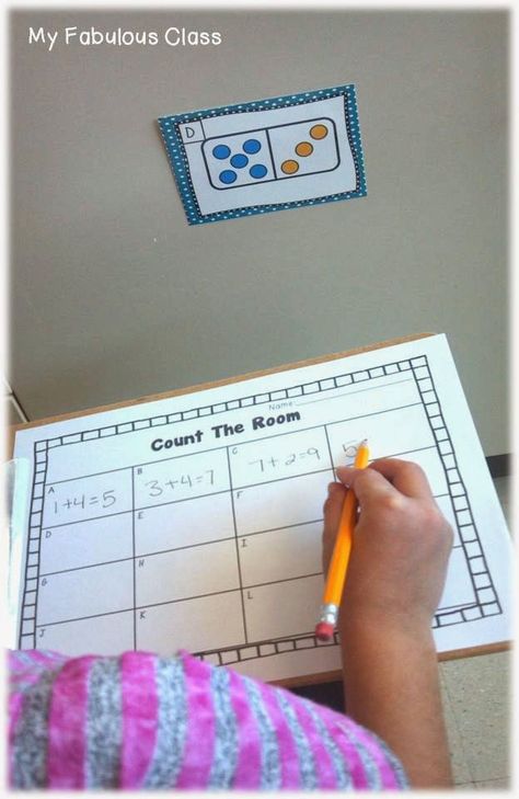 Count The Room, Decomposing Numbers, Math Station, Math Writing, Math Centers Kindergarten, Math Number Sense, Math School, Times Tables, Math Work