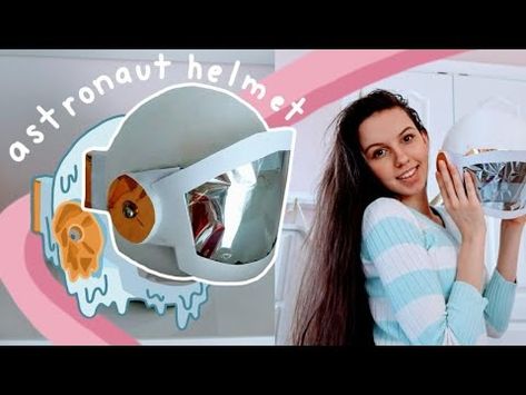 diy astronaut costume | how to diy a helmet & light-up backpack - YouTube Diy Space Helmet, Diy Astronaut Costume, Diy Astronaut, Space Helmet, Astronaut Costume, Ball Ideas, Bubble Ball, Helmet Light, Diy Space