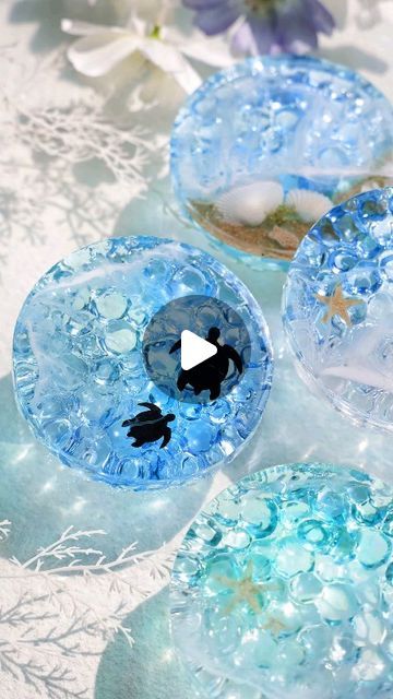 187K views · 6.6K likes | Let's Resin on Instagram: "🌊 Delighted to unveil the resin ocean ripple coasters. By using the deeper molds, we've expanded our creative horizons. It beautifully captures the layers of ocean water ripples and adds marine elements to achieve more vividness.  🛒 The main steps and resin supplies are listed in the video. Enter 𝐝𝐞𝐞𝐩𝐜𝐨𝐚𝐬𝐭𝐞𝐫𝐬 to get 20% off of the mold we used. Link in bio.   How do you like it? Feel free to leave a comment 💙 to let us know.  #letsresin #resinsupplies #resincoaster #resindiy #resincoasters #resinartideas #waterripples #epoxyresincoasters #coasterdecor #resincrafts #oceanart" Layers Of Ocean, Diy Resin Coasters, Diy Resin Mold, Amazing Resin, Resin Art Supplies, Art Kits For Kids, Diy Crafts Bookmarks, Resin Crafts Tutorial, Diy Resin Projects