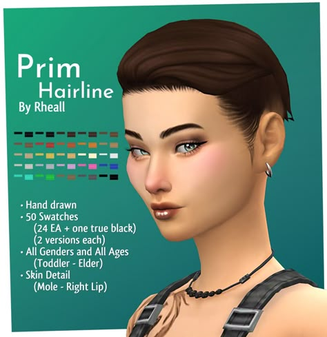 ...or not so prim and proper, as the case may be.  People with shaved heads are probably not the most realistic way to show off hairlines like this, but I wanted to show how they blended in with... Sims 4 Skin Details, Maxis Match Hair, Old Hollywood Hair, Sims 4 Medieval, Sims 4 Content, Sims 4 Skin, Mod Hair, Prim And Proper, Sims 4 Cas Cc