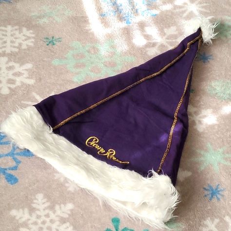 Crown Royal Santa Hat Ideas For Crown Royal Bags, Things To Do With Crown Royal Bags, Crown Royal Bag Crafts, Crown Royal Bags Ideas Diy, Crown Royal Diy, Whiskey Bottle Crafts, Crown Royal Crafts, Royal Gifts, Crown Royal Quilt