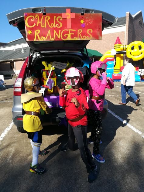 Power Rangers Trunk Or Treat, Power Rangers Halloween, Treat Board, Board Game Themes, Game Themes, Trunk Or Treat, Power Ranger, Power Rangers, Board Games