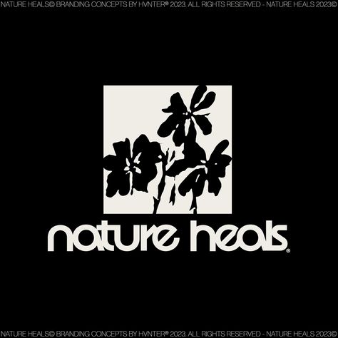 Nature Heals Branding Concepts on Behance Risograph Design, Nature Font, Graphic Artist Designer, Behance Design, Nature Logo Design, People Logo, Fashion Logo Branding, Identity Design Logo, Logotype Design