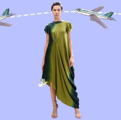 Draped dress Drape Dresses Indo Western, Drape Outfits, Cowl Neck Dress Pattern, Drape Dresses, Funky Dresses, Draping Fashion, Designer Kurti Patterns, Classy Dress Outfits, Party Wear Indian Dresses