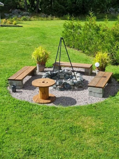 Yard Ideas Cheap, Yard Ideas Backyard, Backyard Oasis Ideas, Vegetable Garden Diy, Backyard Beach, Patio Garden Design, Landscaping With Large Rocks, Garden Art Sculptures Diy, Garden Deco