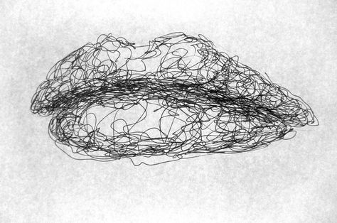 Lip shading exercise - scribble 1 Scribble Line Art, Scribble Shading, Scribble Art Easy, Chaos Drawing, Lip Shading, Pen Techniques, Scribble Sketch, Scribble Drawing, Scribble Art