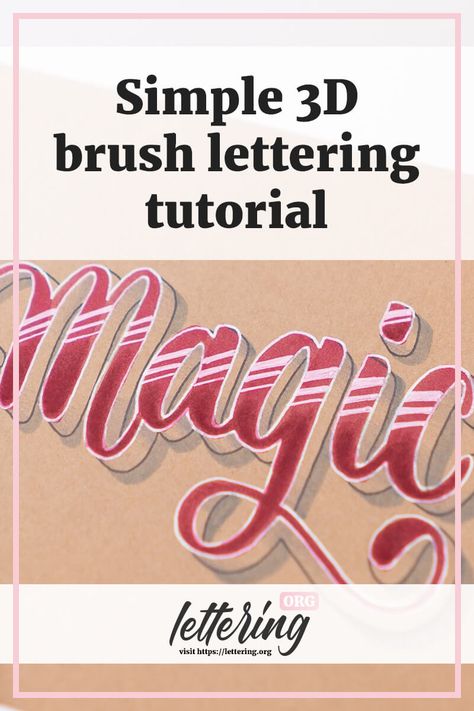 Brush Lettering Alphabet, Brush Lettering Tutorial, Hand Lettering Styles, Crayola Markers, Beautiful Lettering, Hand Lettering Art, Watercolor Lettering, Lettering Alphabet Fonts, Hand Lettering Tutorial