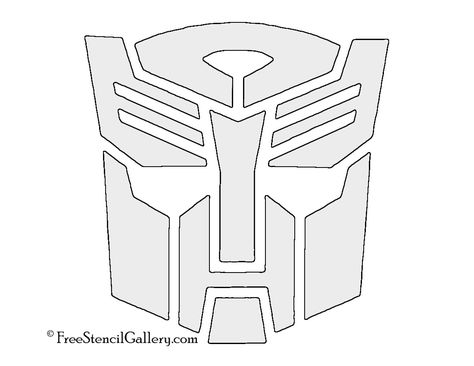 Transformers - Autobot Symbol Stencil Transformer Pumpkin, Transformers Pumpkin, Rescue Bots Party, Autobot Symbol, Rescue Bots Birthday, Transformers Cake, Transformers Birthday Parties, Transformers Birthday, Transformer Party