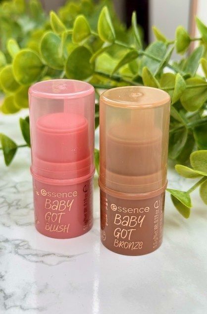 Baby Got Blush Essence, Best Essence Products, Rosy Aesthetic, Essence Bronzer, Essence Make Up, Catrice Makeup, Stick Blush, Face Contouring Makeup, Skin Care Supplies